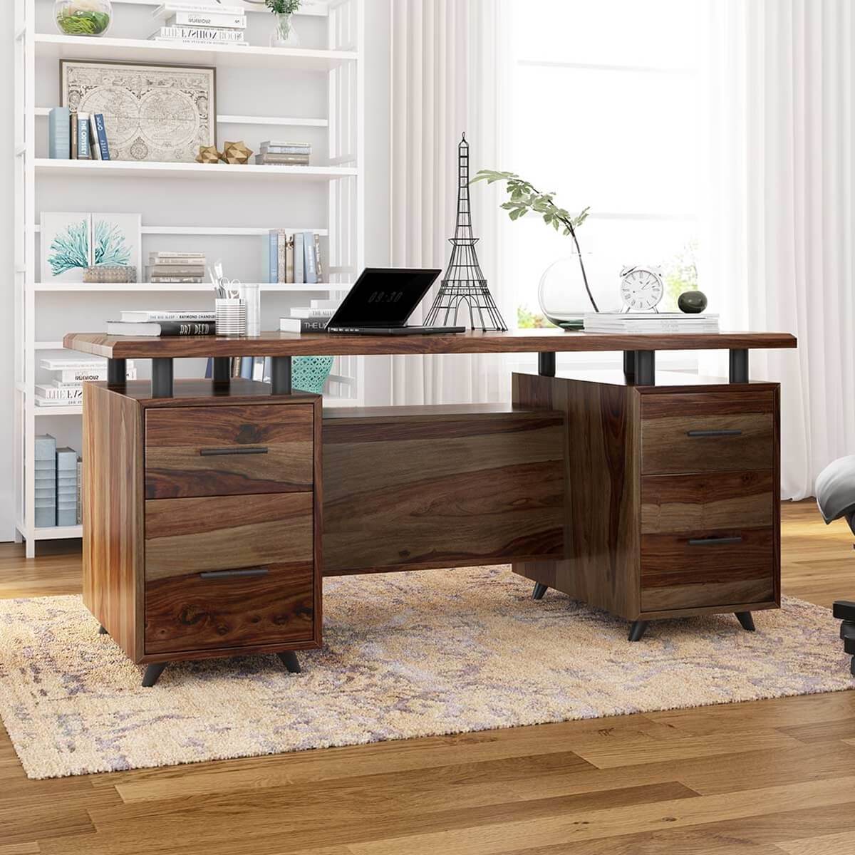 Dual Sided Storage Executive Desk Image